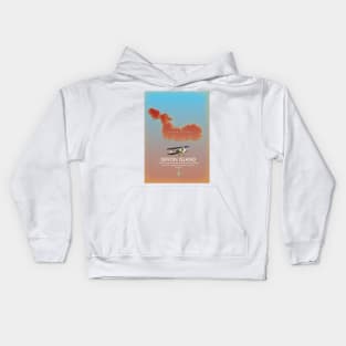 Devon Island Canada map. Kids Hoodie